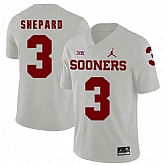 Oklahoma Sooners 3 Sterling Shepard White College Football Jersey Dzhi,baseball caps,new era cap wholesale,wholesale hats